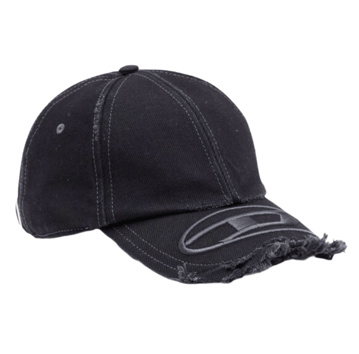 Diesel C-Jarl Baseball Cap with Embroidery Peak Black