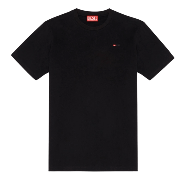 DIESEL T-JUST-MICRODIV T-SHIRT BLACK
