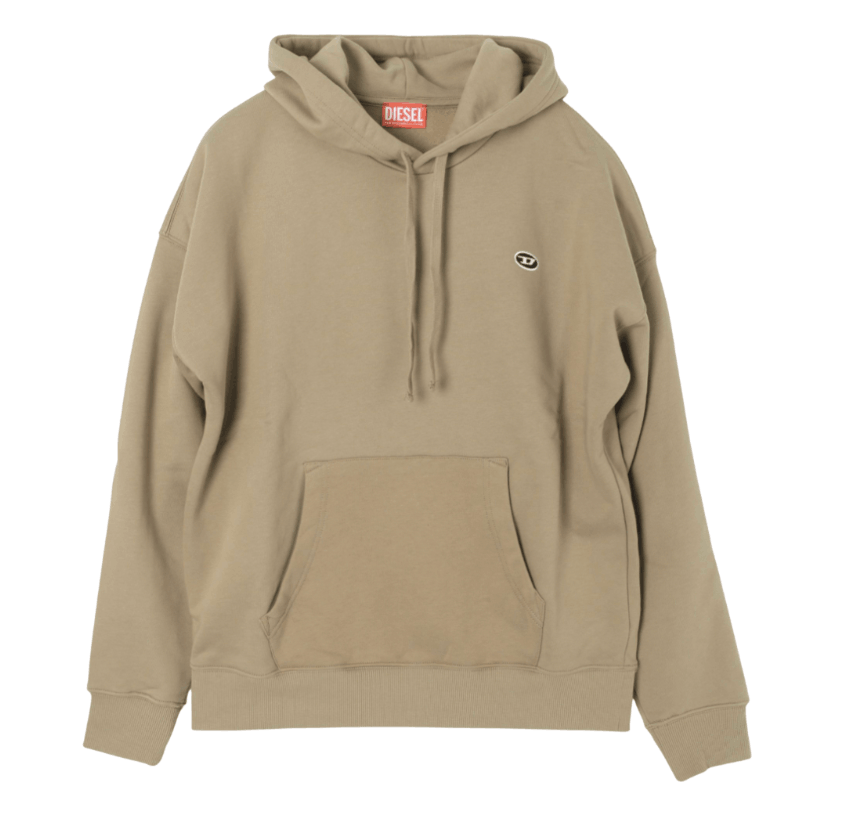 DIESEL S-ROB HOODIE BEIGE 