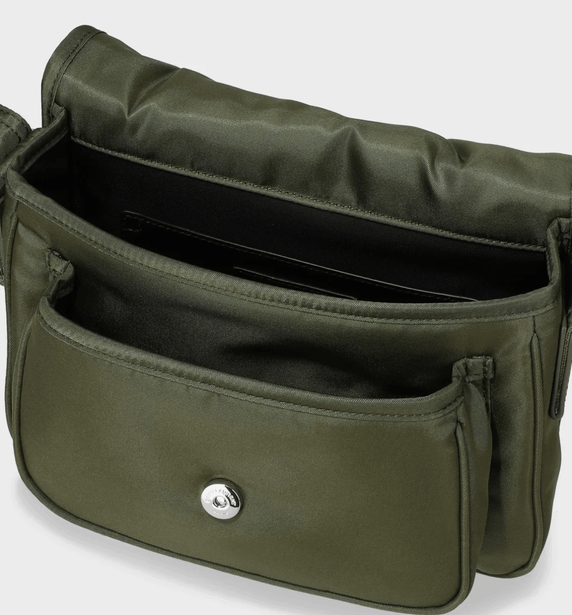 Saint Laurent Niki Small Messenger in Nylon Deep Military