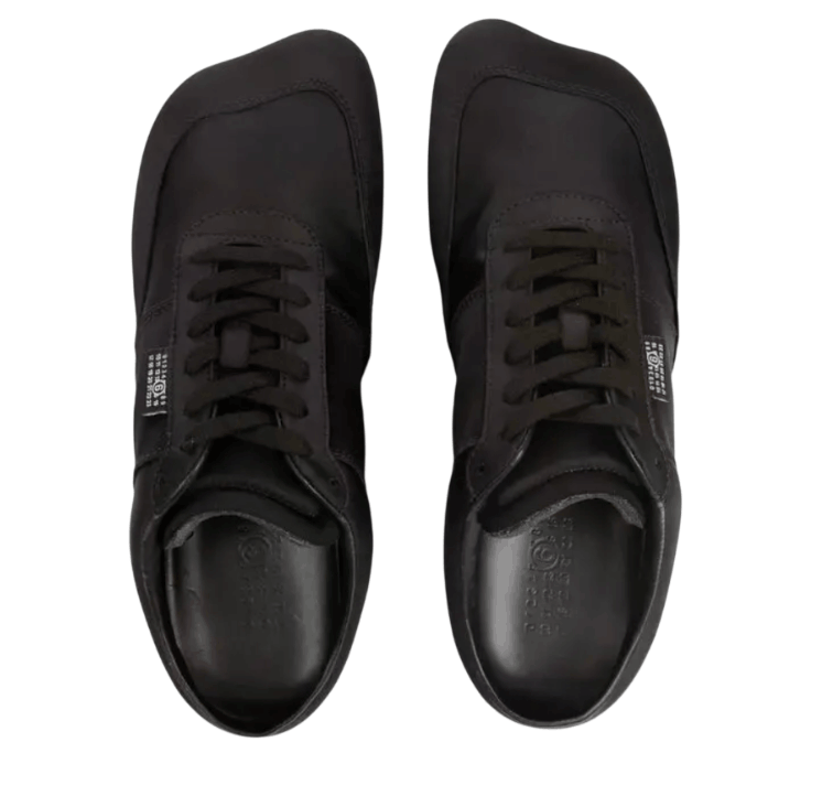 (W) MM6 Maison Margiela Satin Factory Sneakers Black