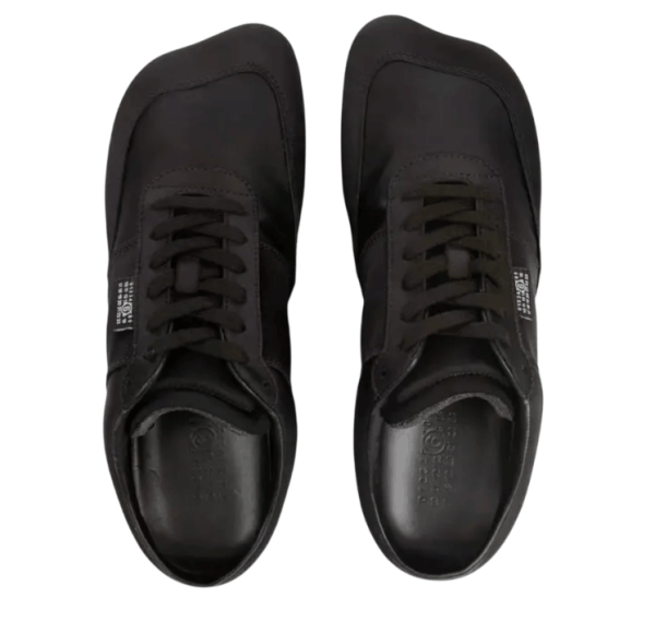 (W) MM6 Maison Margiela Satin Factory Sneakers Black