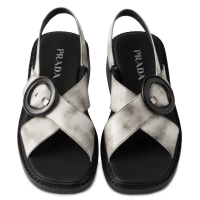Prada brushed-finish Leather Sandals