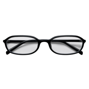 Chimi Edith Optical Black Acetate & Clear Lens Glasses