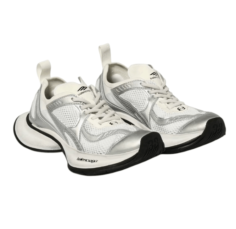 (W) Balenciaga Circuit Sneaker White Silver