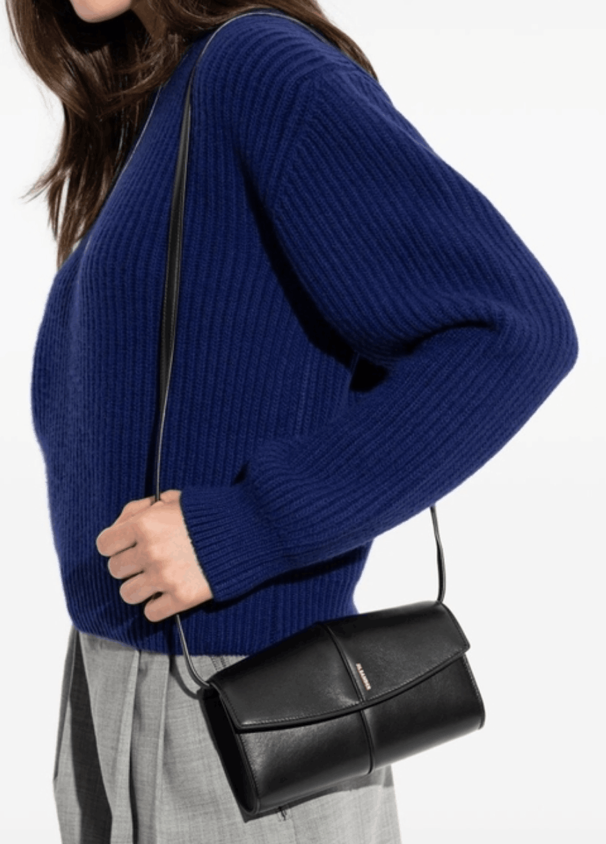 Jil Sander Leather mini crossbody bag adjustable strap
