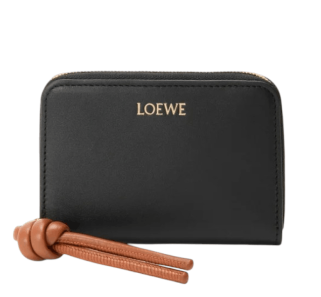 Zipped coin purse in shiny nappa calfskin Multicolor
