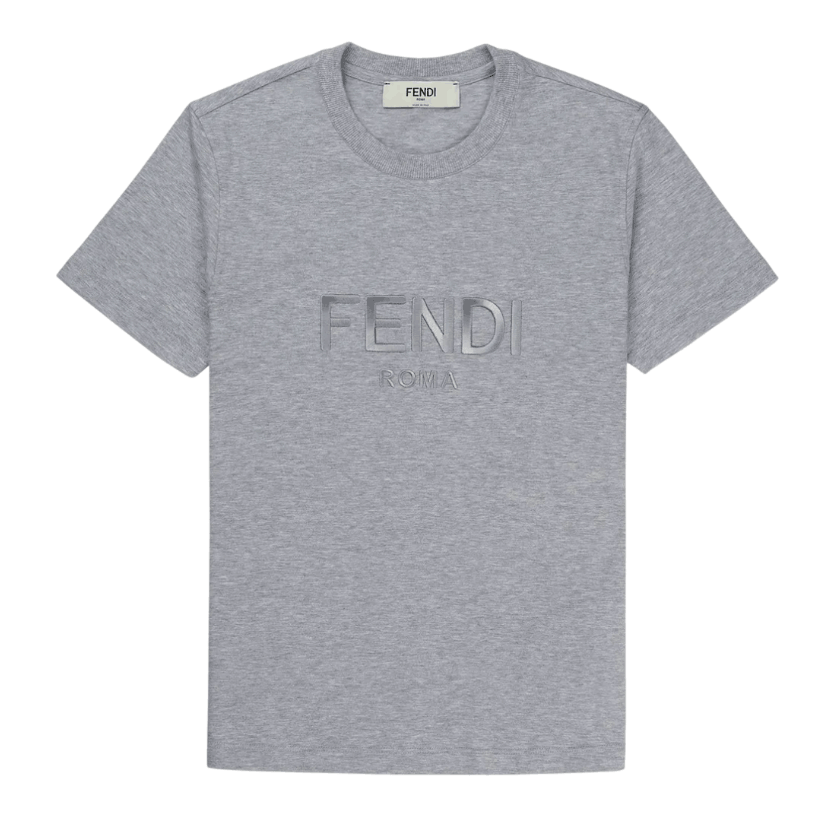 FENDI Fendi Roma Short Sleeve T-Shirt - Gray 