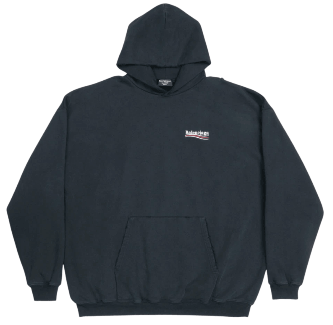 Balenciaga Political Campaign Hoodie Large Fit Black