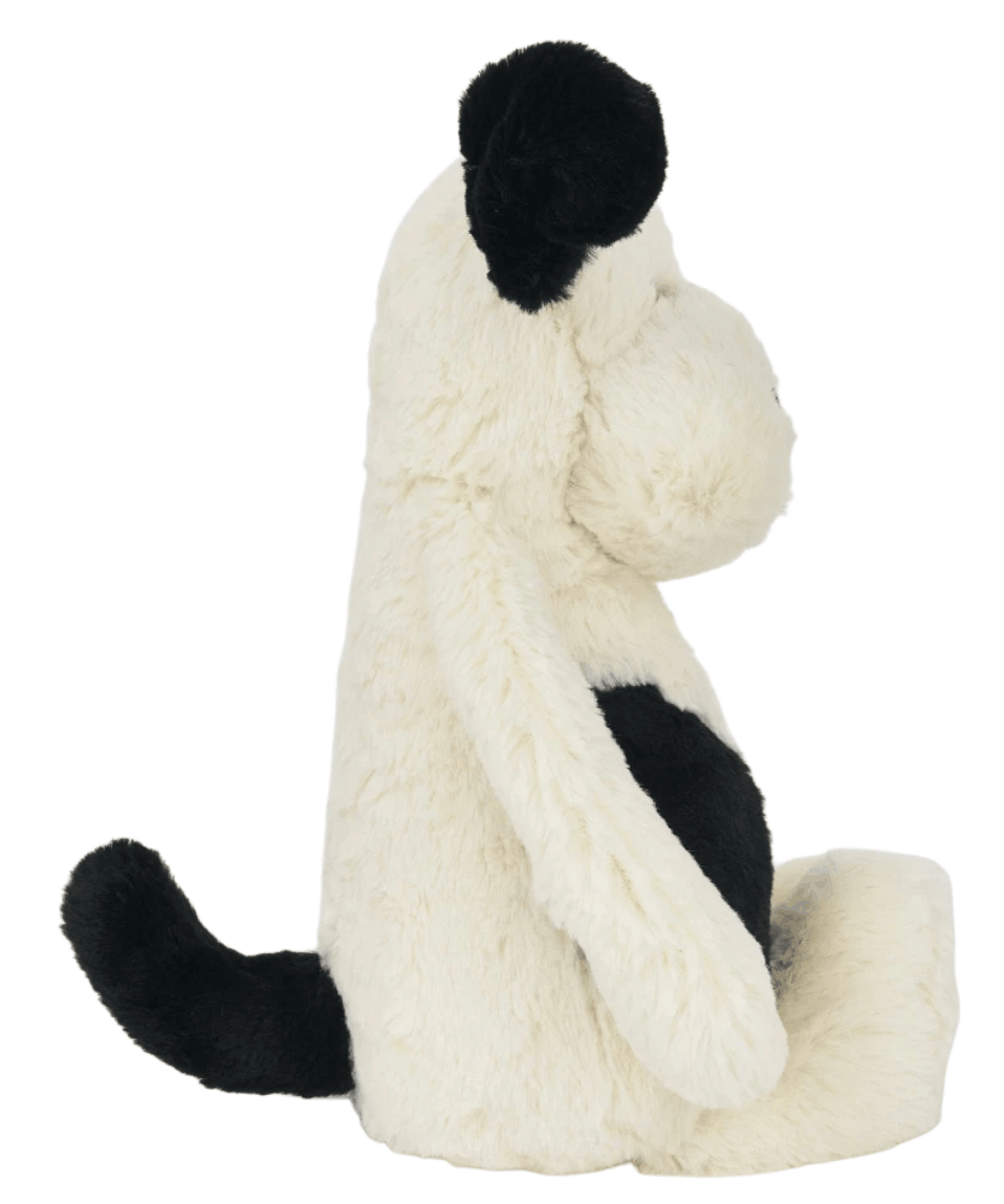 Jellycat Bashful Puppy Medium Black Cream