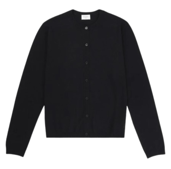 Saint Laurent Cassandre Round Neck Cardigan