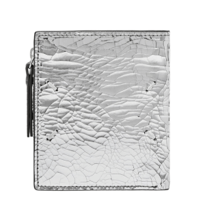 Maison Margiela Broken Mirror Flap Wallet Silver