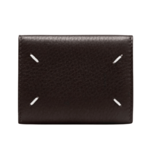Maison Margiela Tri-Fold Leather Wallet Brown