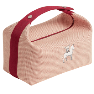 Hermes Large Bride-A-Brac Case Wool & Terracotta