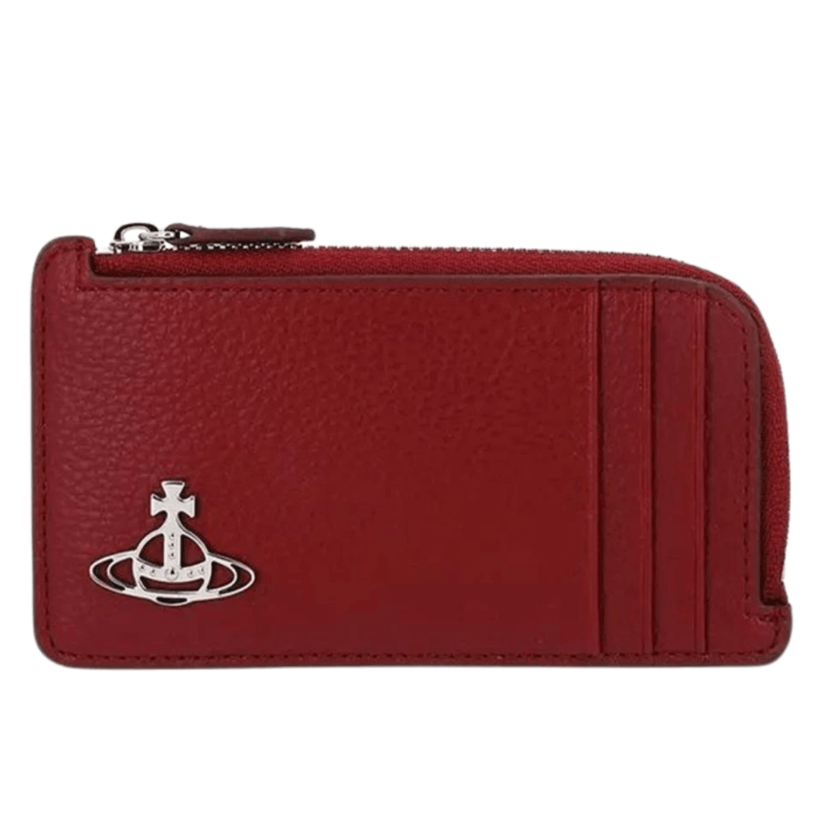 Vivienne Westwood Orb Logo Leather Card Holder Red