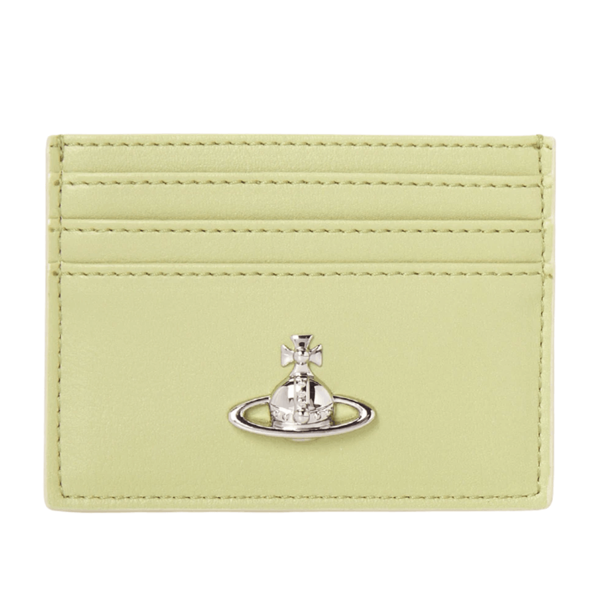 Vivienne Westwood Orb Logo Flat Card Holder Sage Green
