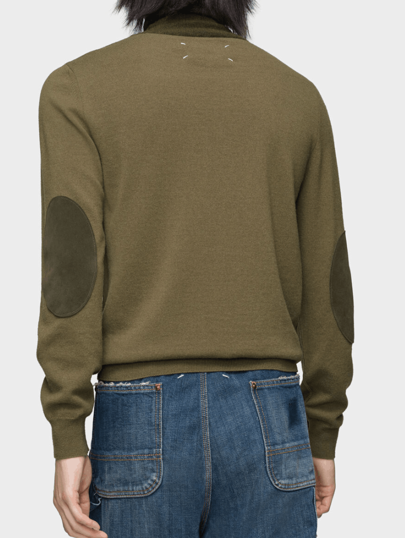 Two-Tone Wool Crewneck