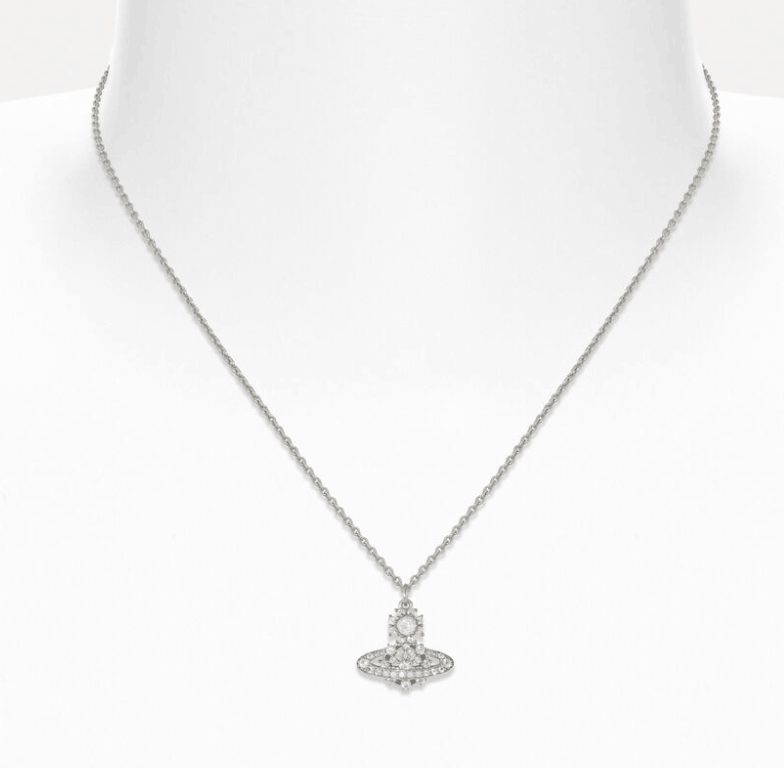 Vivienne Westwood Narcissa Pendant Platinum White Silver