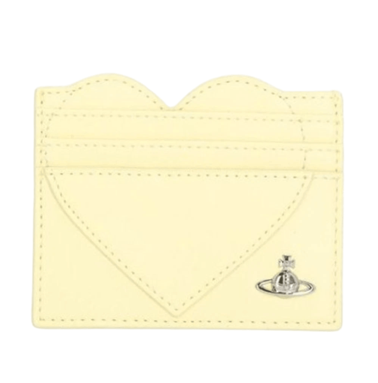 Vivienne Westwood Heart Card Holder Neon Yellow