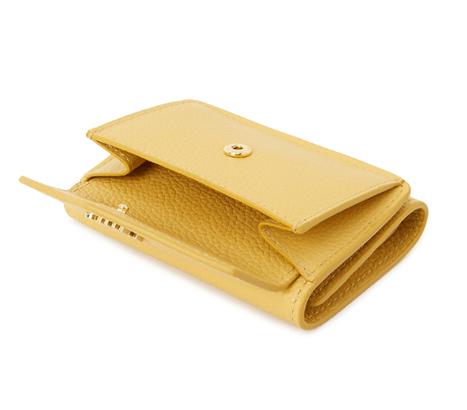Miu Miu Small Leather Wallet Yellow
