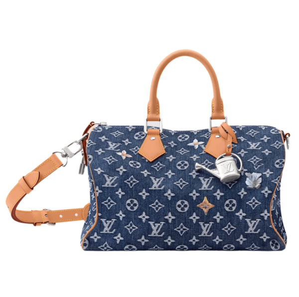 Louis Vuitton Speedy 30 Bandouliere Blue