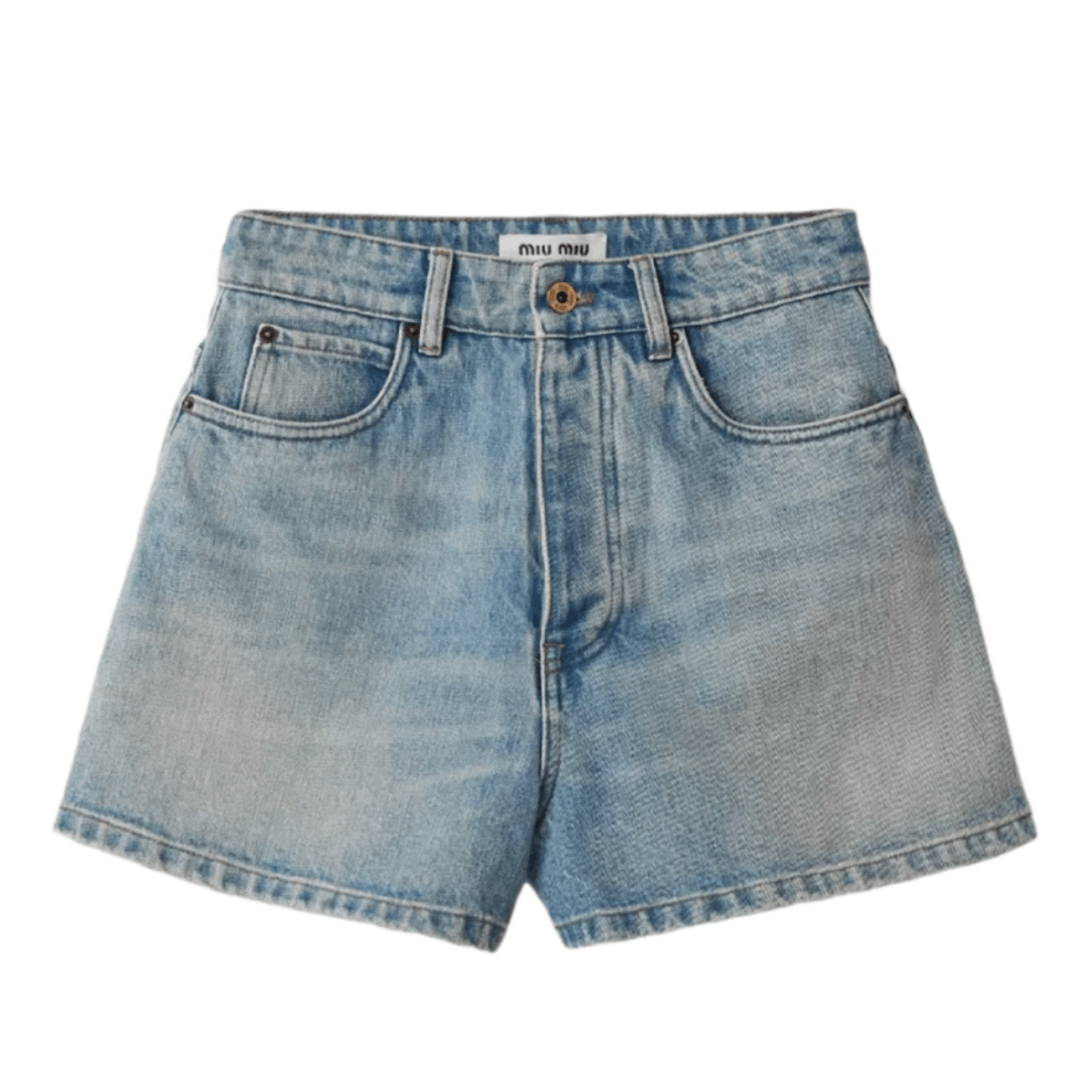 (W) Miu Miu Denim Shorts Light Blue