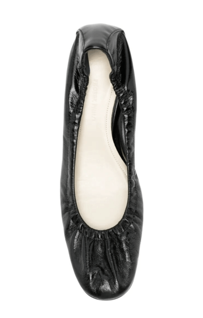 Phoebe Philo Pucker Leather Pumps - Black