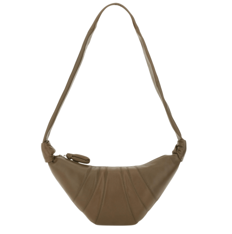 SMALL CROISSANT BAG IN LEATHER