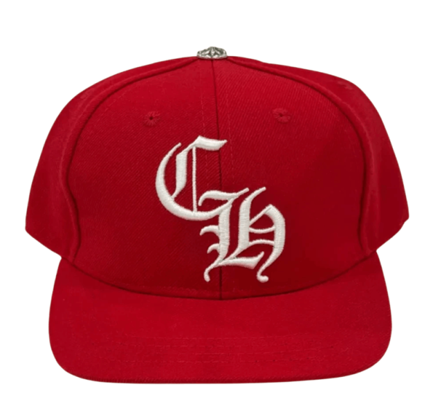 Chrome Hearts CH Baseball Cap Red White