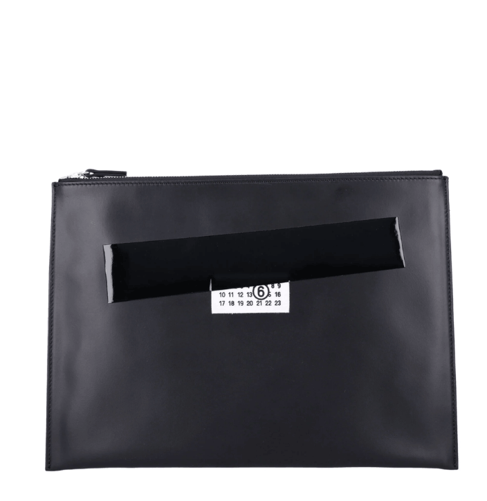 Medium Leather Pouch - Black
