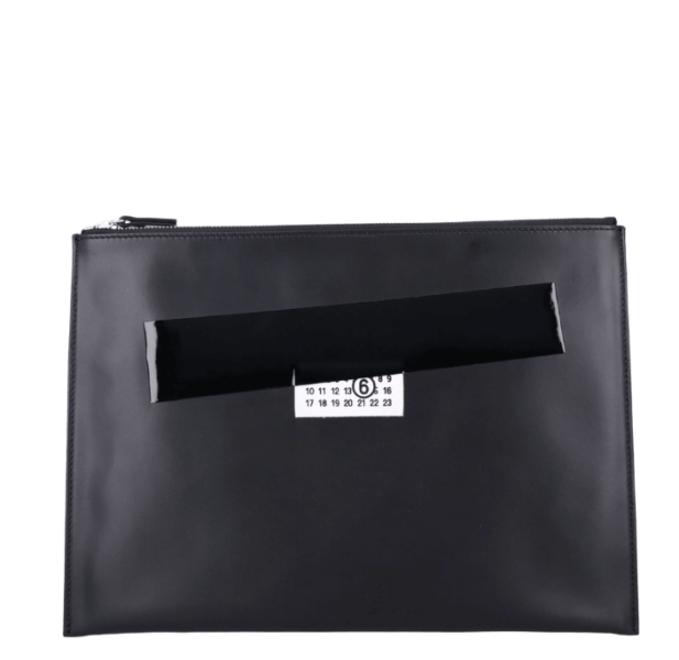 Medium Leather Pouch - Black