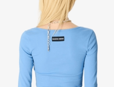 Marine Serre Blue Long Sleeve