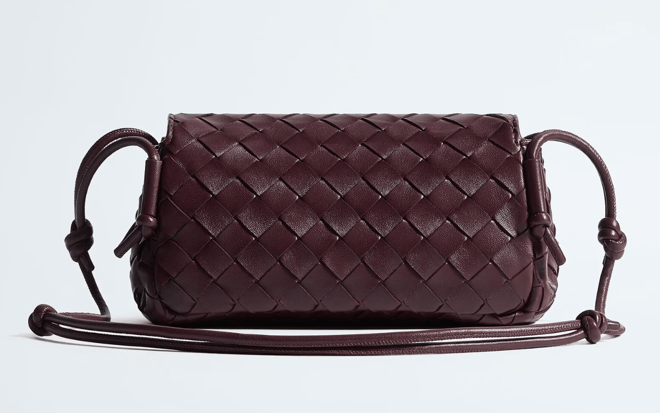 Deep mahogany Notturno crossbody bag