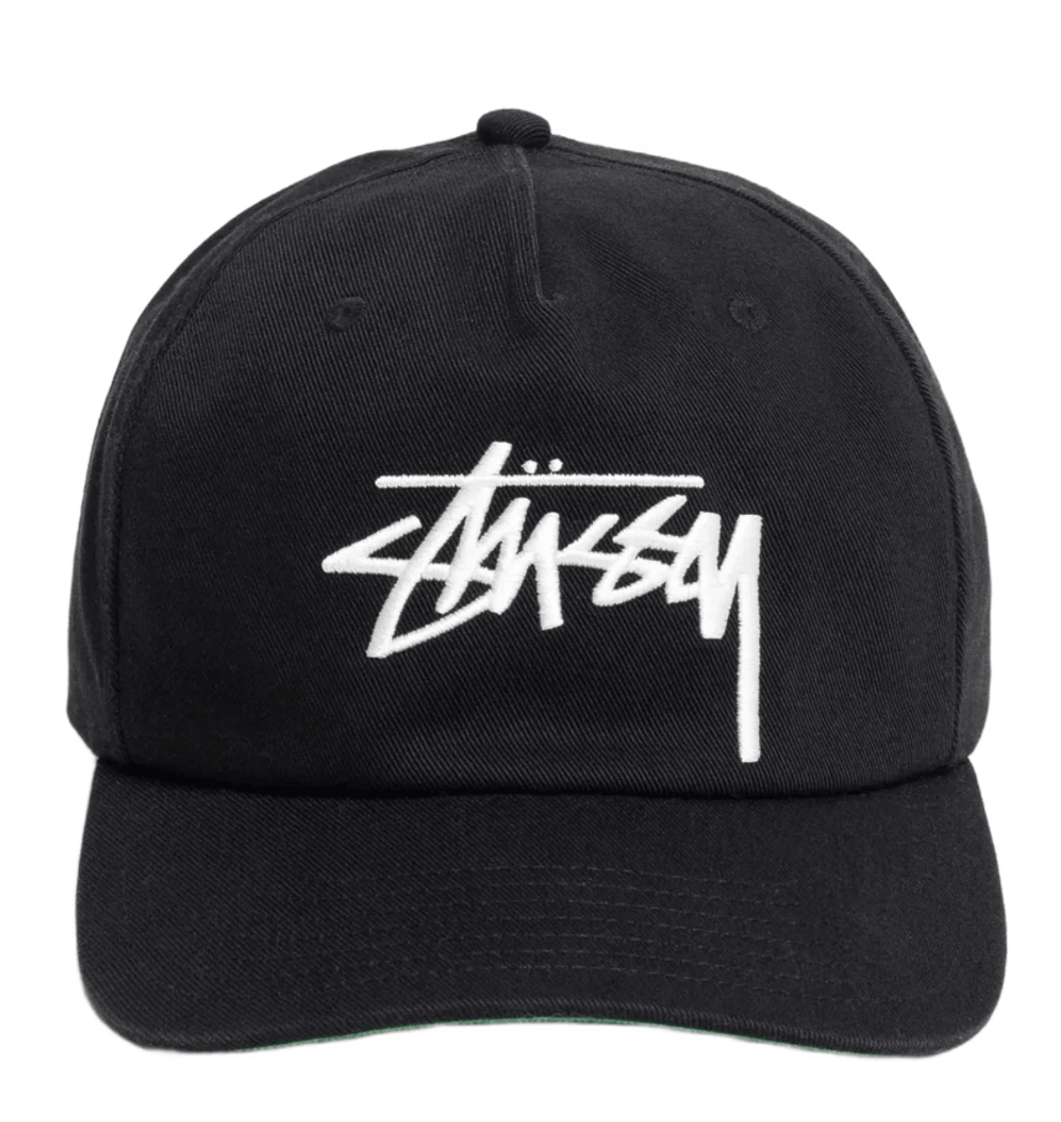 Stussy Mid-Depth Big Stock Snapback Shadow Black