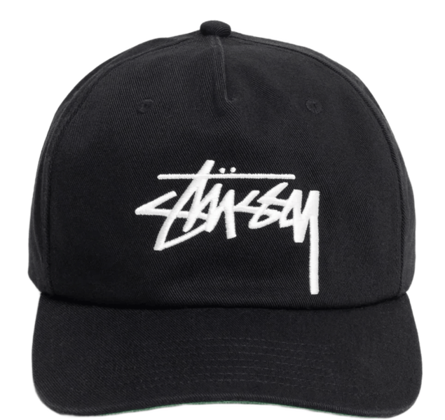 Stussy Mid-Depth Big Stock Snapback Shadow Black