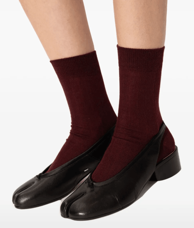 Maison Margiela Tabi Slingback Heeled Pumps Black
