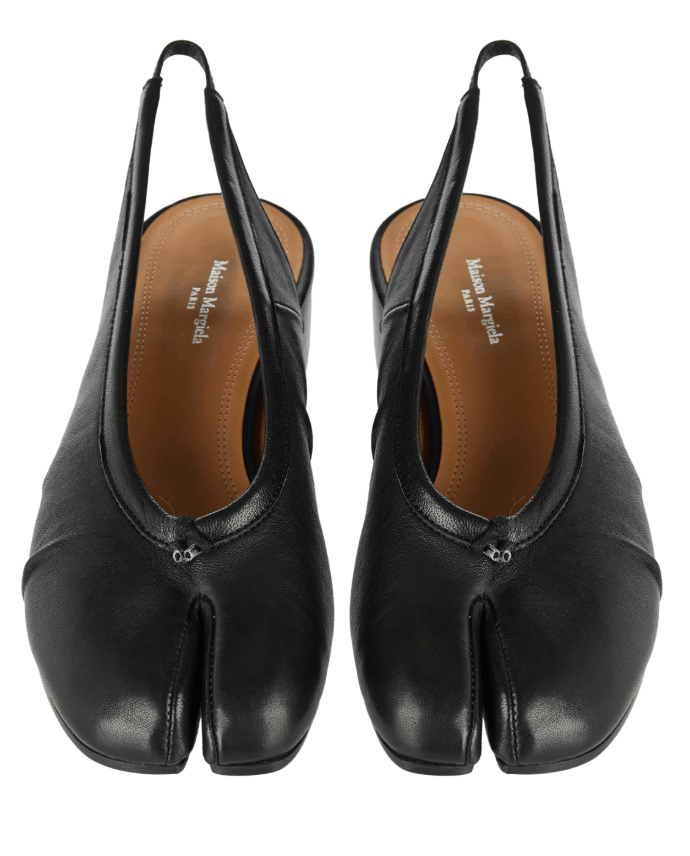 Maison Margiela Tabi Slingback Heeled Pumps Black