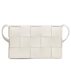 Bottega Veneta Small Leather Cassette White
