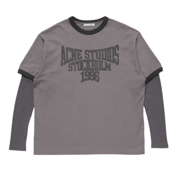 Layered graphic t-shirt - Dark purple/black