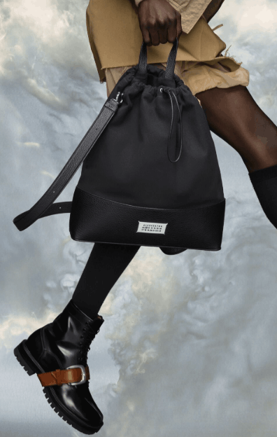 Maison Margiela 5AC Daily Medium Drawstring Backpack Black