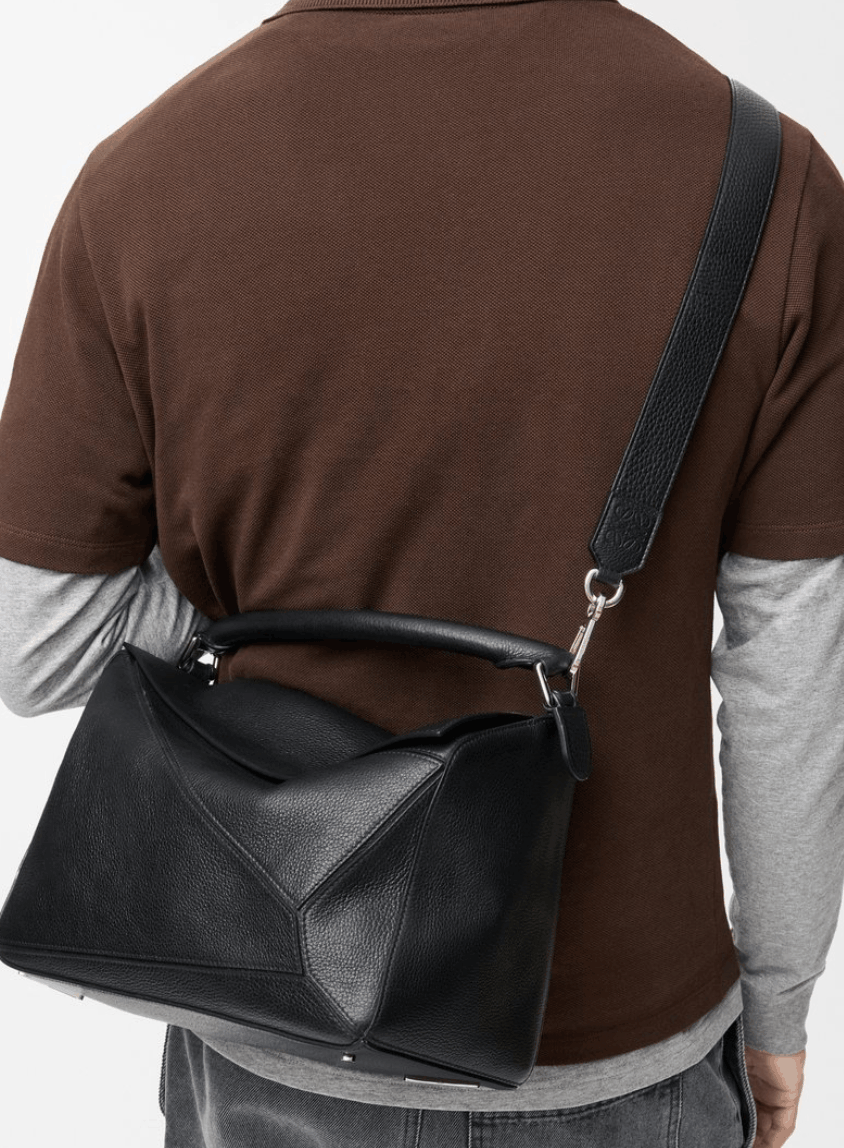 LARGE PUZZLE BAG - FLEXIBLE GRAIN CALFSKIN