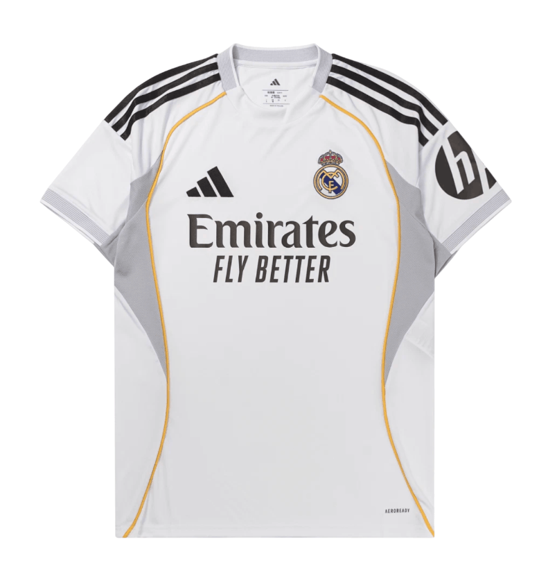 Adidas Real Madrid 2025/26 Home Jersey White - KR Sizing (Non Marking Ver.)