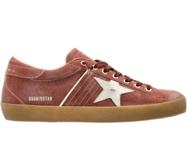 Golden Goose Damen Sneaker Super Star Red Rust/White