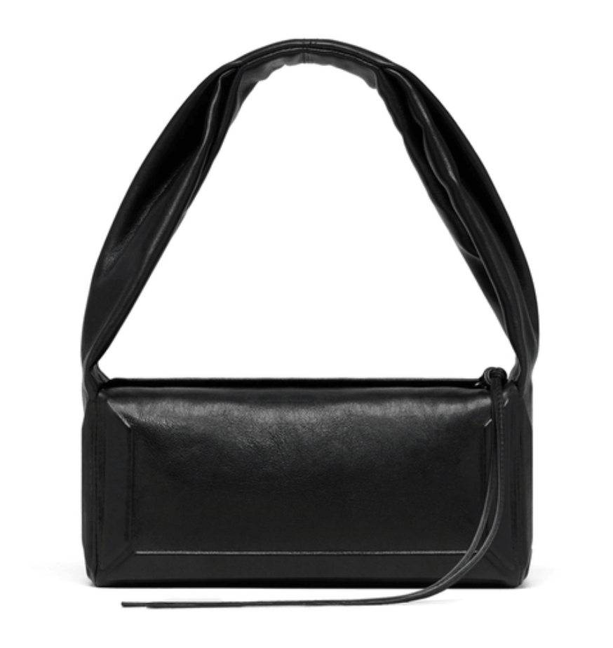 Designer Black Box Bag East West Small