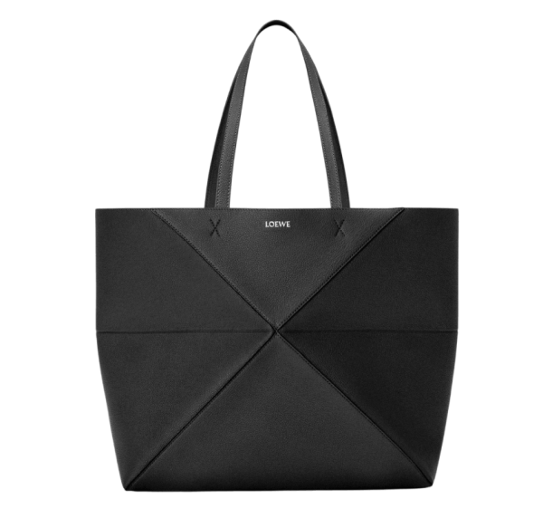 Loewe Puzzle Fold Tote Horizontal 'Black'