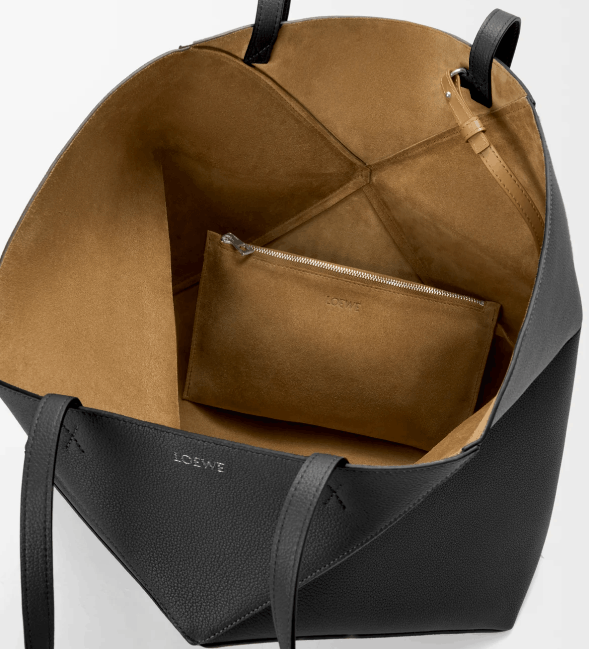 Loewe Puzzle Fold Tote Horizontal 'Black'