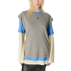 MERINO JERSEY THREE T-SHIRTS SET YBG1 YELLOW/BLUE/GREY
