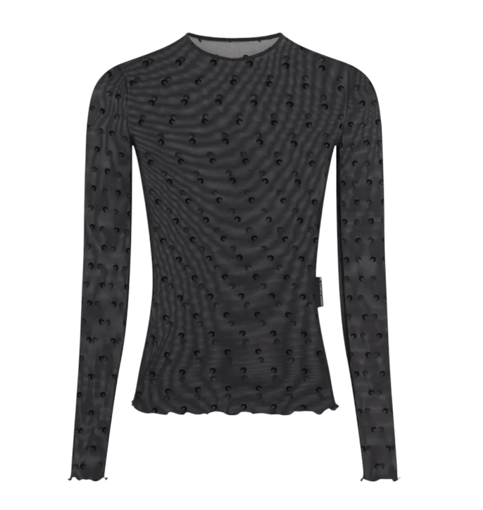 PLUMETIS MOON CREWNECK LS TOP BK99 BLACK