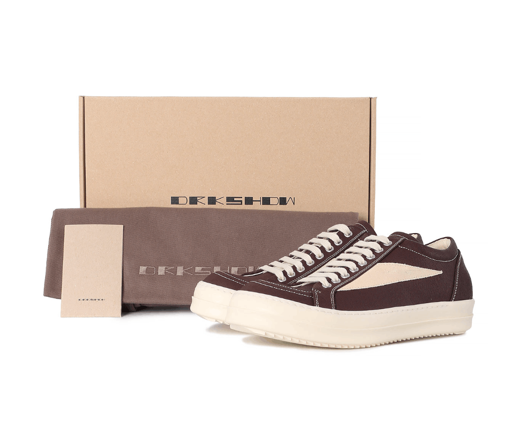 DRKSHDW VINTAGE SNEAKERS IN SCAB WAX DENIM