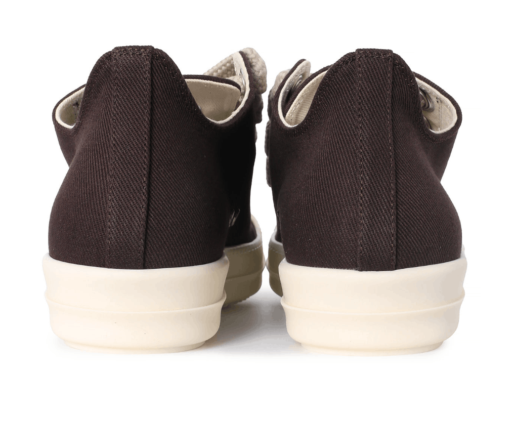 DRKSHDW JUMBOLACE LOW SNEAKERS IN DARKDUST/MILK/MILK OVERDYED DENIM